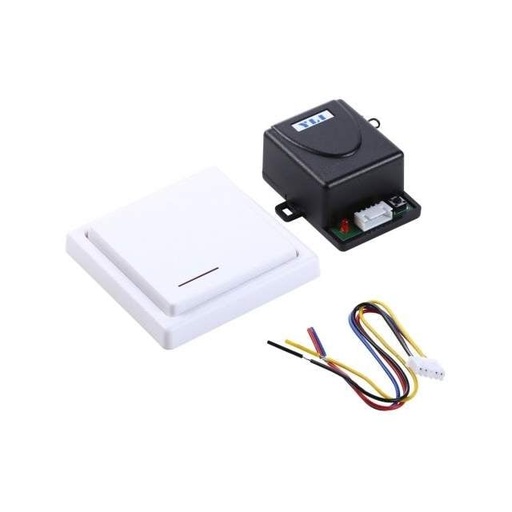 [YLI475002] YLI WBK400RC - Botón inalámbrico de pared con relevador para control de acceso