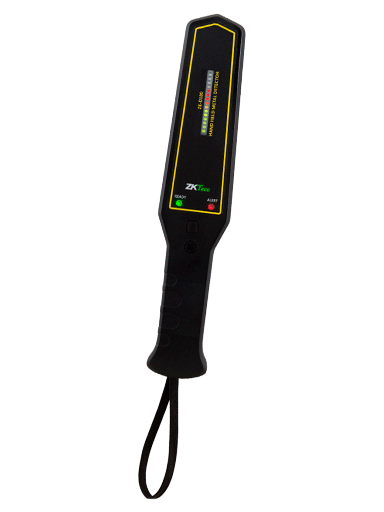 [ZTA460001] ZKTECO D180 - Detector de Metales Portátil / Alta Sensibilidad / Indicador Visual / Sonido y Vibración / Batería Recargable 9VDC Hasta 40 horas con una Sola Carga 