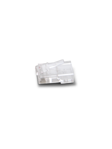 [TCE442033] SAXXON S901A - Conector plug RJ45 para cable UTP / CAT5E / Paquete 100 piezas/ 15 Micras