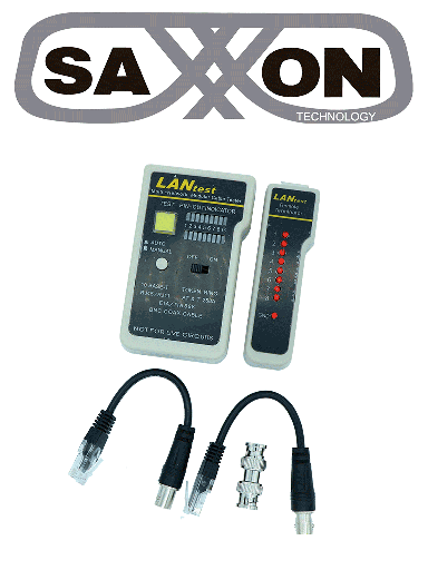 [TCE338007] SAXXON G288 - Probador de cables / Conectores RJ45 / BNC / RJ11