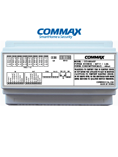 [cmx107038] COMMAX CCU208AGF - Distribuidor de piso para sistema de audio portero departamental/ 8 Intercomunicadores AP2SAG / Conexión a 2 hilos / 24 VDC/ Sistema #Audiogate 