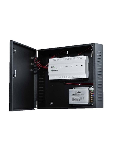 [ZTA065014] ZKTECO INBIO460PROBOX - Panel de Control de Acceso de 4 Puertas / Hasta 8 Lectoras FR1XXX / Compatible con ZKBio CVSecurity Modulo de Acceso / Gabinete y Fuente incluido / Green Label / Requiere Licencia