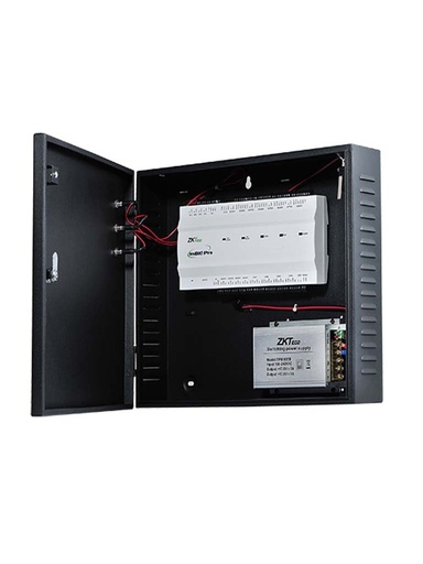 [ZKT0650022] ZKTECO INBIO260PROB - Panel de Control de Acceso Avanzado con Gabinete y Fuente / 2 Puertas / 20 mil Huellas / Push / Green Label / Requiere Licencia