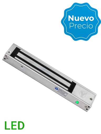 [YLI4740041] YLI YM280NLED - Cerradura Magnética con LED / Fuerza de Sujeción 280Kg /600Lb / Voltaje Dual 12v/24 VDC / Puertas de madera, vidrio, metálica