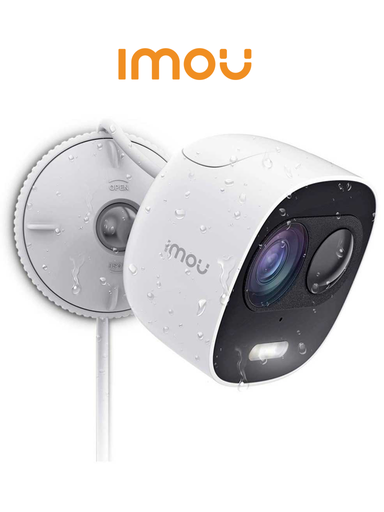 [DAI6360004] IMOU LOOC (IPC-C26EN)- Camara IP Bullet  WiFi de 2 Megapixeles/ Lente de 2.8mm/ 111 Grados de Apertura/ Disuasion Activa/ Sirena y Luz integradas/ H.265/ Audio Bidireccional/ Ranura MicroSD/ PIR Integrado/ IP65/ Compatible con Alexa/