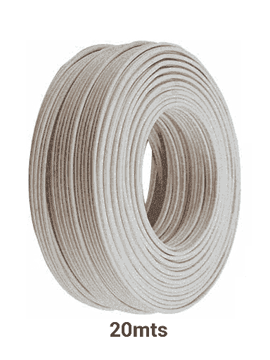 [YON6510011] TVC CB20M - Cable bujía o doble aislado para cercos eléctricos Yonusa/ Multifilar 22  AWG / Bobina de 20  Mts/ #MásVendido