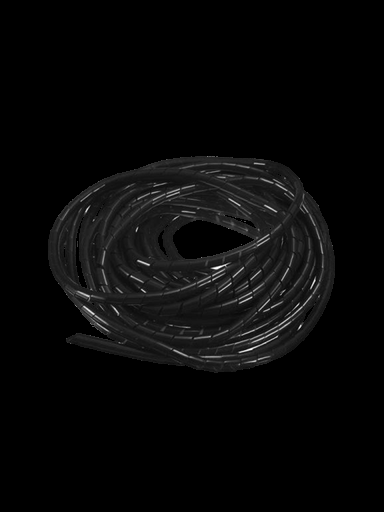 [TCE3350126] SBETECH CNESPN12 - Organizador de cable / Espiral negro / 1/2" pulgada/ Rollo de 10 Metros