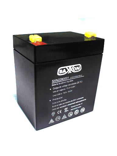 [SXN2290001] SAXXON CBAT45AH- Bateria de respaldo de 12 volts libre de mantenimiento y facil instalacion / 4.5 AH/ Compatible DSC/ CCTV/ Acceso