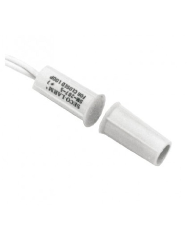 [SEC1180007] Seco-Larm SM2075QW - Contacto magnetico BLANCO Gap 3/4 de EMBUTIDO Tipo Taquete Compatible paneles DSC / RISCO / BOSCH 