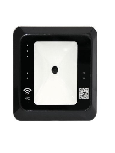 [ZTA0730001] ZKTECO QR500B - Lector Esclavo de Código QR, NFC y Tarjeta Mifare Frecuencia 13.56MHz / DC 12V o 5V por USB / Cable USB Incluido / Conexión Wiegand / Compatible con Paneles InBio y Serie C3