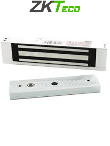 [ZKT0850001] ZKTECO LM120 - Contrachapa magnética de 120 Kg, para puertas de madera, vidrio o metal, requiere alimentación a 12VDC y conexión NC desde su sistema de control de Acceso