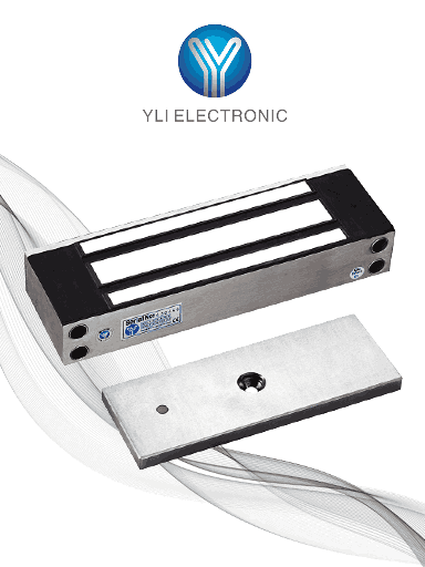 [YLE0850003] YLI YM500NW - Cerradura Magnética para exterior IP68 / Fuerza de Sujeción 500Kg /1200Lb / Voltaje Dual 12v / 24VDC / Compatible con Soporte MBK500NZLW / Puertas de madera, vidrio, metálica