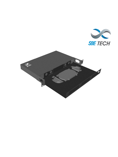 [SBT1940012] SBE TECH SBE-DFO18D - Distribuidor de fibra óptica con charola deslizable /  acepta 3 placas de acopladores / 1 UR