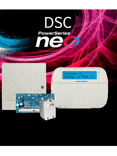 [DSC2480043] DSC NEO RF ALFA - Kit Neo 32 Zonas Inalámbricas  Panel HS2032/ / Teclado Alfanumerico HS2LCDRF9N/  Fuente PTC1640U / Gabinete GMX003 #HSDSC