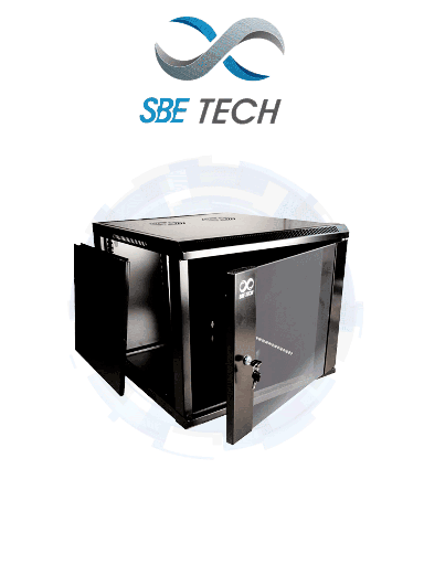 [SBT1580011] SBETECH GNLPAR9UR- Gabinete de pared / 9 UR / Profundidad 45.0 cm / Puerta delantera de cristal templado
