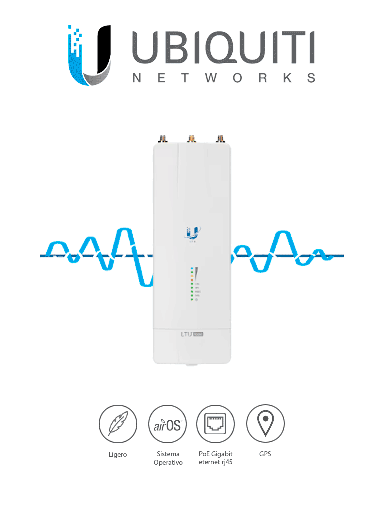 [UBI1690002] UBIQUITI LTU-ROCKET - Radio Estación Base PtMP LTURocket 5GHz Ideal Para CCTV / Exterior / 29 dBm / Rendimiento hasta 600 Mbps / Sincronización GPS /  Filtrado RF Propietario 
