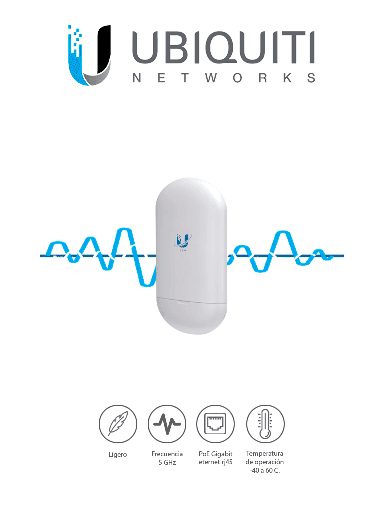 [UBI1680008] UBIQUITI LTU-LITE - Cliente PtMP LTULite 5GHz Ideal para Sistemas CCTV / Exterior / 22 dBm / Antena integrada de 13 dBi