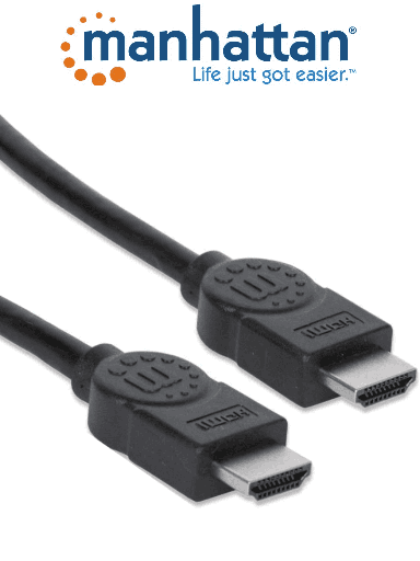 [MAN1760046] MANHATTAN 308458 - Cable HDMI de Alta Velocidad de 22.5 Metros/ Resolución 4k@30Hz/ Soprota 3D/ HDMI Macho a Macho/ Soporta Canal de Retorno de Audio (ARC)/ Blindado para Reducir Interferencia/ 