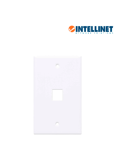 [ITL1630001] INTELLINET 163286 - TAPA (FACEPLATE) / 1 PERFORACION / BLANCO