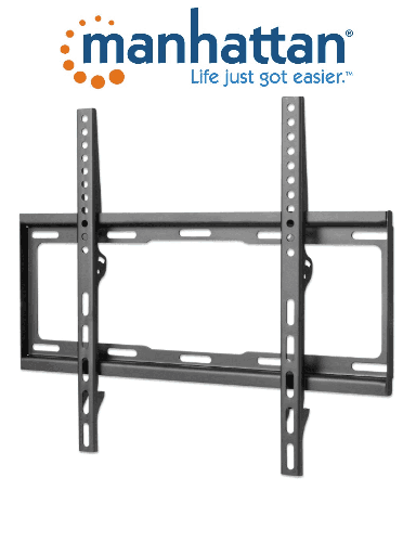 [MAN0530016] MANHATTAN 460934 - Soporte de Pared Para Pantalla de 32 a 55 Pulgadas/ 40 Kg de Carga/ Fijo/ Fabricado en Acero/ VESA 200/ 300/ 400x200/ 400