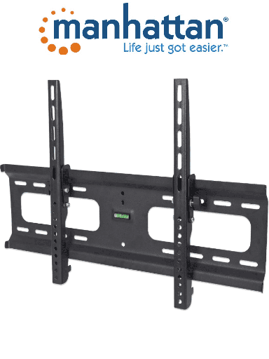 [MAN0530017] MANHATTAN 424752 - Soporte de Pared para Pantallas de 37 a 70 Pulgadas/ 75 Kg de Carga/ Ajuste Vertical/ Acero Reforzado/ VESA 200/ 400x200/ 300/ 400/ 600x400/