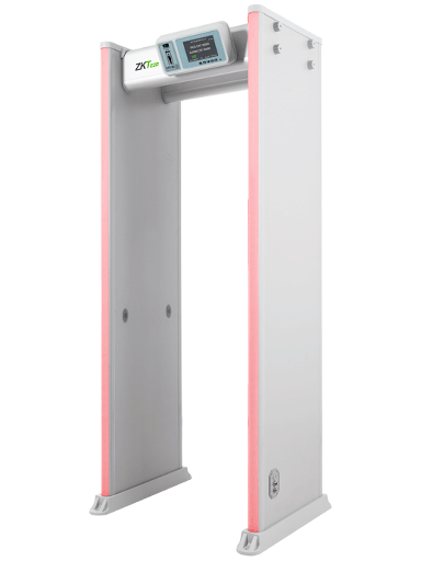 [ZKT1110005] ZKTECO D4330IP65 Arco Detector de Metales / IP65 Semi-Exterior / 33 Zonas de Detección / 300 Niveles de Sensibilidad /  Pantalla HD 7" / Indicadores LED en ambas vistas / Control Remoto / Incluye Bateria de Respaldo