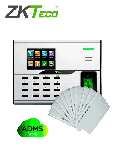 [ZKT0800030] ZKTECO UA860IDCARDPAK - Control de Acceso y Asistencia Simple con 20 tarjetas de proximidad ID de125Khz 1.88 mm 