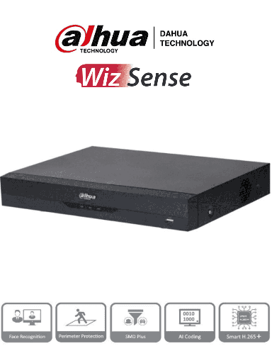 [DHT0370031] DAHUA XVR5116HE-I3 -DVR de 16 Canales 5 Megapixeles Lite/ WizSense/ IA/ H.265+/ 16 Canales HDCVI + 8 Canales IP/ Hasta 24 Canales IP/ 2 Ch de Recnocimiento Facial/ 16&3 E&S de Alarma/ 16 Entrada de Audio/ SMD Plus/ Funciones IoT&POS/