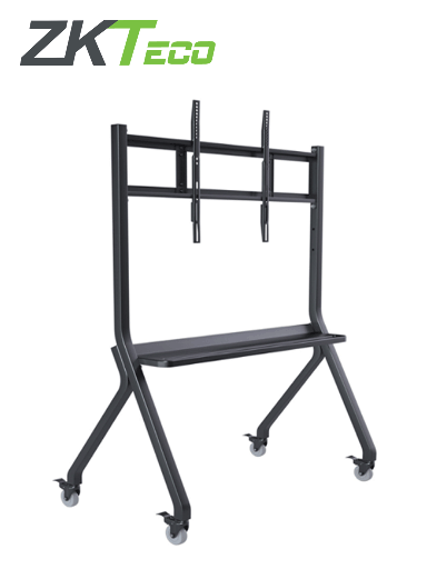 [ZKT0600001] ZKTECO IWBA01B - Soporte de Piso Móvil para Pantallas Interactivas Serie IWB / Altura Ajustable / Carga máxima de 100 kg / 4 Ruedas giratorias con seguro / Color Negro