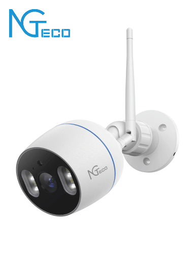 [ZKT0030005] NGTECO NGC501 - Cámara Bullet WiFi / 1080P / Lente 3.6mm / Visión Nocturna / Almacenamiento local y en la nube / Control Remoto / Audio Bi-direccional / Funciona con Alexa 