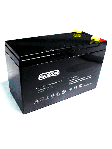 [SXN2360008] SAXXON CBAT12AH - Bateria de respaldo de 12 volts libre de mantenimiento y facil instalacion / 12 AH/ compatible con CCTV/ Acceso/ Bosch
