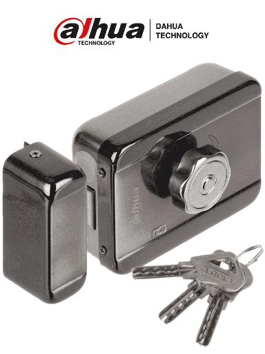 [DHT2520001] DAHUA DHI-ASF601A - Cerradura eléctrica inteligente con cierre automático, 12 VDC, bidireccional (izquierda o derecha). Ideal para puertas de madera, metal y emergencia. Compatible con videoporteros y control de acceso