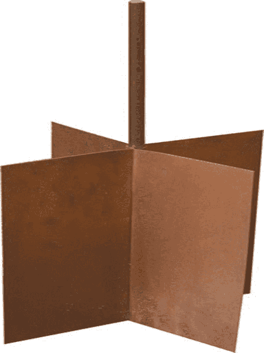 [PAR3230012] PARRES EP-RH PG  Electrodo de puesta a tierra tipo Rehilete, ideal para brindar una mayor área de contacto a tu tierra física.