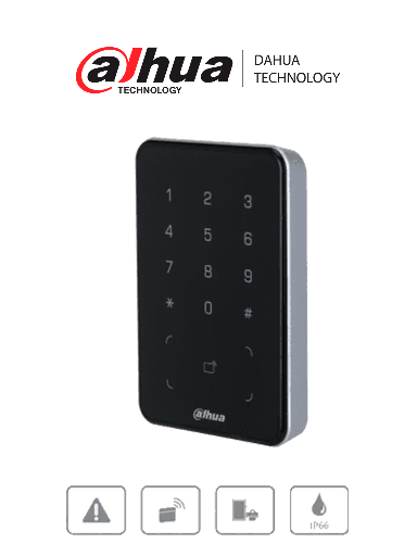 [DHT0730004] DAHUA DHI-ASR2101A-ME  - Lectora con Tecnologia Dual con Teclado para Panel de Control de Acceso/ Soporta Tarjetas ID y Mifare/ Soporta Passwords/ Wiegand y RS-485/ Soporta Uso Exterior/
