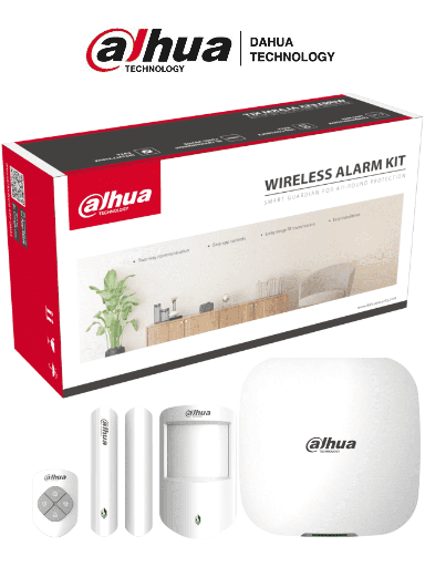 [DHT2480003] DAHUA DHI-ART-ARC3000H-03-W2 - Kit de Alarma Inalámbrico con Conexión Wifi y Ethernet / Monitoreo por APP / Incluye Panel WiFi Ethernet; Un Sensor de Movimiento; Un Contacto Magnético; Un Control Remoto/ #AlarmasDahua #KitDahua