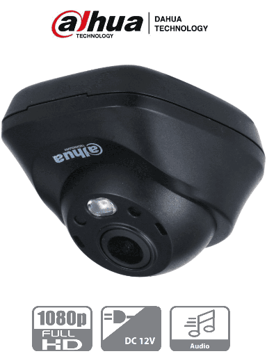[DHT0040068] DAHUA HAC-HDW3200LN - Cámara Mini Domo de 2 megapíxeles/ Lente de 2.1mm/ Gran Angular con 132 Grados de Apertura/ Micrófono Integrado/ IR de 3 Metros/ Soporta: CVI/CVBS/AHD/TVI/ 