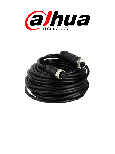 [DHT0390020] DAHUA MCNU-GXF4-GXM4-6 - Cable extensor tipo aviación de 6 Metros/ Para transmisión de video y audio analogico/ Conectores M12 hembra a M12 macho/ 4 Pines/ Especial para DVR Movil/