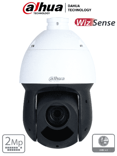 [DHT0060036] DAHUA SD49225DB-HNY - Camara IP PTZ de 2 Megapixeles/ WizSense/ 25x de Zoom Optico/ IR de 100 Metros/ H.265/ WDR Real de 120 dB/ Protección Perimetral y Face Detection/ SMD Plus/ Ranura para MicroSD/ IP66/ E&S de Alarma y Audio/ #LoNuevo