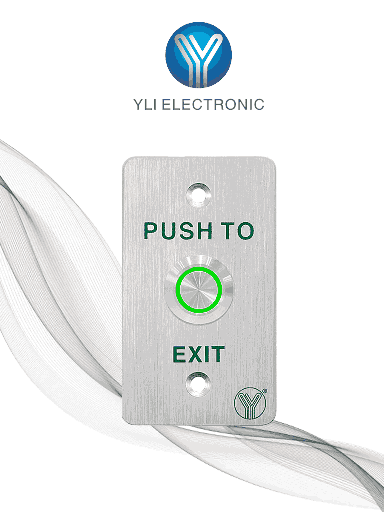 [YLE0760006] YLI YWP880BLED - Botón Liberador de Puerta con Led / Aprueba de Agua IP68 para Exterior / Acero Inoxidable / Compatible con caja de instalación 76017