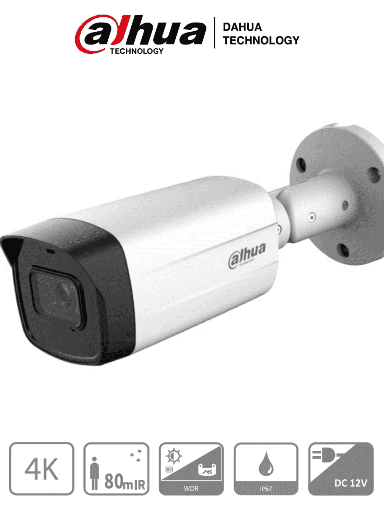 [DHT0290079] DAHUA HAC-HFW1801TM-I8 - Camara Bullet 4k/ 8 Megapixeles/ Super Adapt/ Lente de 2.8 mm/ 106 Grados de Apertura/ IR de 80 Metros/ WDR Real de 120 dB/ Metalica/ Soporta: CVI/TVI/AHD/CVBS/  IP67/