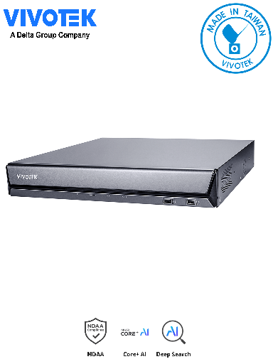 [VIV0210004] VIVOTEK ND9542P - Grabador NVR 32 Canales,16 Puertos PoE, 4 Bahias, Deep Search, Smart VCA Search, Ciberseguridad Trend Micro, Salida HDMI 4K, Centralizacion con VAST 2, VSS, Grabacion de 192Mbps, Gestión PoE, ONVIF, NDAA