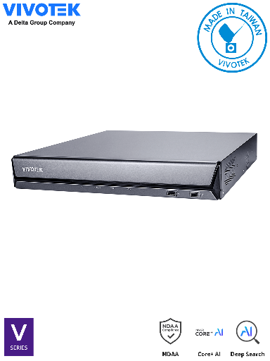 [VIV0200002] VIVOTEK ND9442P -  Grabador NVR 16 Canales, 16 Puertos PoE, 4 Bahias de Discos, Deep Search, Smart VCA Search, Ciberseguridad Trend Micro, Salida HDMI 4K Centralizacion con VAST 2, VSS, Gestión PoE, Grabacion de 192Mbps, ONVIF, NDAA