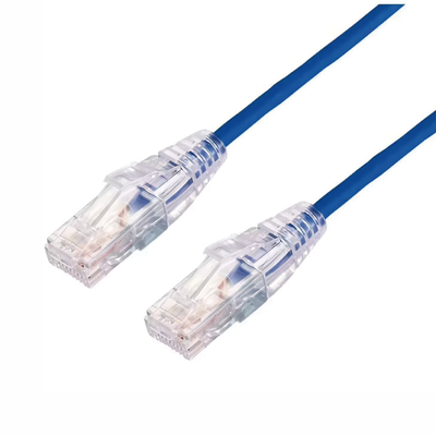 [212860] Cable de Parcheo Slim UTP Cat6A - 0.5 m Azul, Diámetro Reducido (28 AWG)