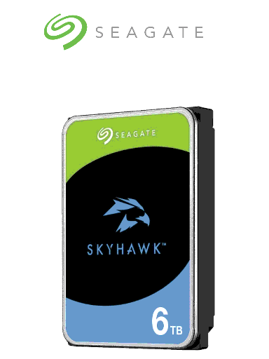 [SEA1490012] SEAGATE 6TB ST6000VX009  Disco duro de 6 TB / Skyhawk/ 3.5  256MB Caché / SATA III, 6Gbit/s, Caché     