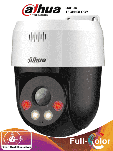 [DHT0060054] DAHUA SD2A200HB-GN-A-PV-S2 - Camara IP PT de 2 Megapixeles/ Full Color+Disuasion Activa/ Iluminador Dual Inteligente/ Lente fijo/ 30 Metros de Iluminación IR y Visible/  Audio 2 Vias/ IP66/ PoE/ Detección de Humanos/ Ranura MicroSD/ #LoNuevo