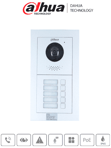 [DHT2220047] DAHUA VTO4202F-X SERIES/ FRENTE DE CALLE MODULAR PARA 5 DEPARTAMENTAL Y/0 FRACCIONAMIENTOS/  FUNCIÓN P2P/ CÁMARA DE 2 MEGAPÍXELES/ APERTURA REMOTA/NOTIFICACIÓN APP/ COMPATIBLE  DMSS 