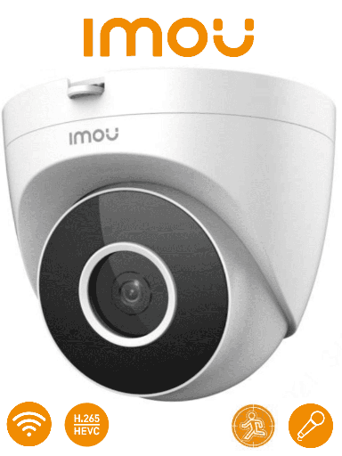 [DHT0150029] IMOU Turret SE - Camara IP Domo Wifi de 2 Megapixeles/ Lente de 2.8 mm/ 92 Grados de Apertura/ Micrófono Integrado/ IR de 30 Metros/ Detección de Humanos/ Notificaciones/ Uso Interior/ Ranura MicroSD/ #LoNuevo