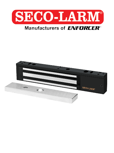 [230570] E941SB600PQ - Cerradura Electromagnética de 600 lb / Sensor de adherencia / LED de estado / Voltaje Dual 12/24 VDC / Homologada UL
