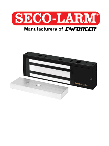 [SEC0850004] E941SB1K2PQ - Cerradura Electromagnética De 1200 Lb / Sensor De Adherencia / Voltaje Dual 12/24 VDC / Homologada UL
