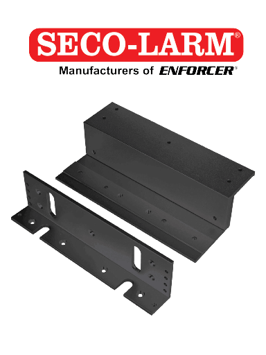 [SEC0890003] E941S1K2BZQ - Soporte En Z Negro Para Cerraduras Electromagnéticas De La Serie De 1200 Lb